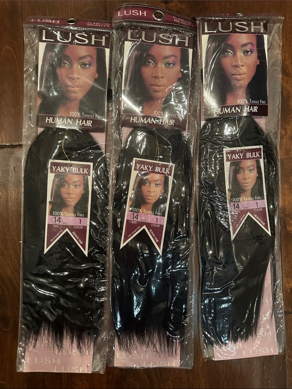 Lush Black Yaky Bulk Human Hair - Natural Black